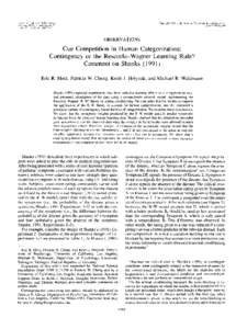 Journal of Experimental Psychology: Learning. Memory, and Cognition[removed]Vol. !9, No[removed]Copyright 1993 by the American Psychological Association. Inc. O278[removed]S3.OO