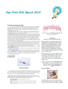 Ferret Paw Print Issue #32 March 2014