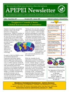 December 2008 Newsletter Draft