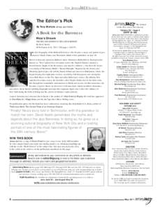 New JerseyJazzSociety  The Editor’s Pick By Tony Mottola Jersey Jazz Editor  A Book for the Baroness