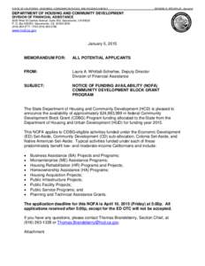 Community Development Block Grant / HOME Investment Partnerships Program / National Outstanding Farmer Association / Affordable housing / United States Department of Housing and Urban Development / Housing