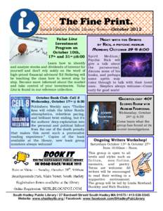 October 2012 newsletter COLOR