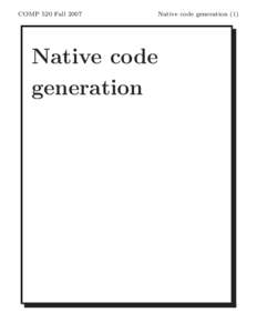 Computing / Software / Programming language implementation / Compiler construction / Assembly languages / Java bytecode / Bytecode / Java virtual machine / Just-in-time compilation / Interpreter / Compiler / Ahead-of-time compilation