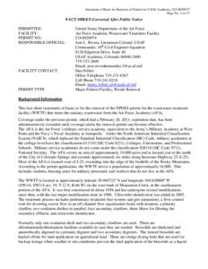 El Paso County /  Colorado / Environmental engineering / Outfall / Effluent / Discharge Monitoring Report / Clean Water Act / Fountain Creek / Weir / Colorado counties / Geography of Colorado / Water pollution