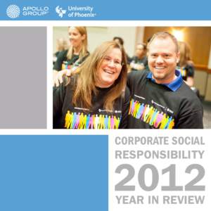 Corporate Social Responsibility 2012 Year in Review