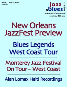 Issue 324  jazz &blues  report