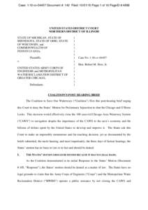 Case: 1:10-cv[removed]Document #: 142 Filed: [removed]Page 1 of 16 PageID #:4888  UNITED STATES DISTRICT COURT NORTHERN DISTRICT OF ILLINOIS STATE OF MICHIGAN, STATE OF MINNESOTA, STATE OF OHIO, STATE