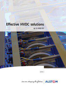 Effective HVDC solutions up to 800 kV