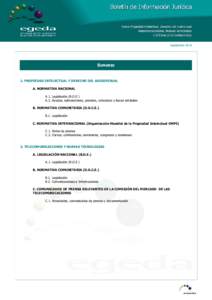 SeptiembreSUMARIO 1. PROPIEDAD INTELECTUAL Y DERECHO DEL AUDIOVISUAL A. NORMATIVA NACIONAL