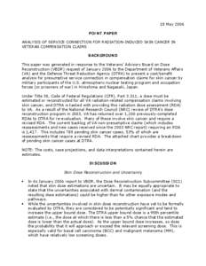 Skin cancer / Radiation dose reconstruction / Gray / Roentgen equivalent man / Ionizing radiation / Radiation therapy / Basal-cell carcinoma / Aspirin / Methadone / Medicine / Radiobiology / Radioactivity