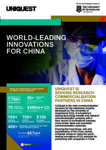 The main commercialisation company of  WORLD-LEADING INNOVATIONS FOR CHINA