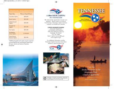 9664 CaptiveInsBroc_4_13[removed]:25 AM Page 1  Financial Requirements State of Tennessee Captive Insurance Division