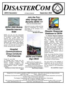 DISASTERCOM DERA Newsletter 44 Years of Service  September 2006