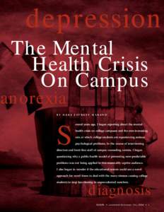 depression  The Mental Health Crisis On Campus