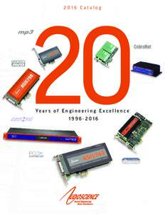 2016 Catalog  20 Celebrating Twenty Years of Audo Excellence