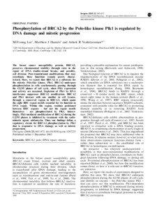 Oncogene[removed], 865–872  & 2004 Nature Publishing Group All rights reserved[removed] $25.00