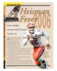 FEATURE STORY  Heisman Fever Inside another Trophy race