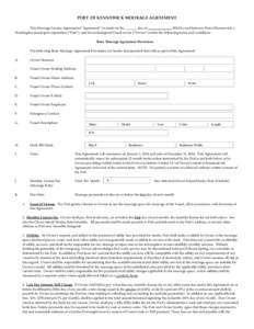 PORT OF KENNEWICK MOORAGE AGREEMENT This Moorage License Agreement (“Agreement”) is made on the _______ day of ______________, 2014 by and between Port of Kennewick, a Washington municipal corporation (“Port”), a