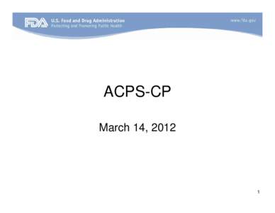 Clinical Pharmacology Advisory Committee Meeting