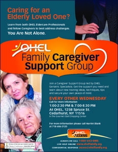 OHEL senior Support Group 12-13