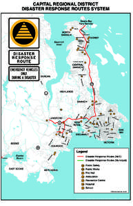 CAPITAL REGIONAL DISTRICT DISASTER RESPONSE ROUTES SYSTEM Swartz Bay Ferry Terminal S F