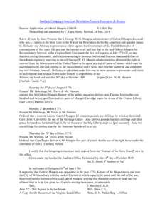 Southern Campaign American Revolution Pension Statements & Rosters Pension Application of Gabriel Maupin R16058 VA Half Pay Transcribed and annotated by C. Leon Harris. Revised 24 May[removed]Know all men by these Presents
