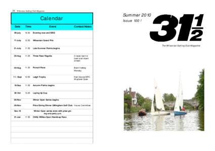 28  Wilsonian Sailing Club Magazine Wilsonian Sailing Club Magazine