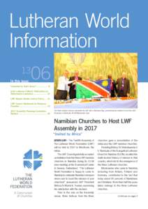 Lutheran World Information 13 In this issue  06
