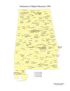 Institutions of Higher Education, 1998 LAUDERDALE Florence Tuscumbia  LIMESTONE