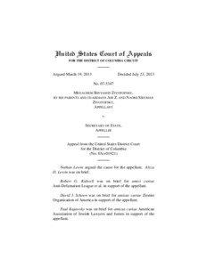 United States Court of Appeals FOR THE DISTRICT OF COLUMBIA CIRCUIT