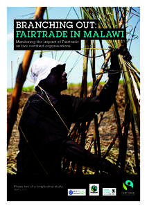 BRANCHING OUT: FAIRTRADE IN MALAWI Monitoring the impact of Fairtrade on five certified organisations  Phase two of a longitudinal study