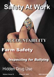 Safety At Work  ACCOUNTABILITY Farm Safety Inspecting for Bullying