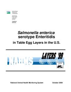 Salmonella enterica serotype Enteritidis in the United States