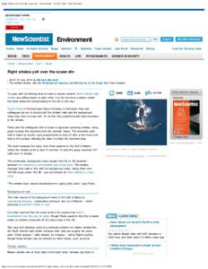 Right whales yell over the ocean din - environment - 07 JulyNew Scientist