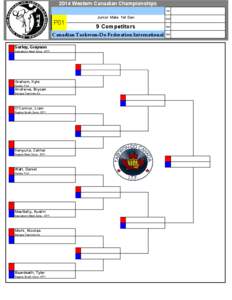 2014 Western Canadian Championships 1st Junior Male 1st Dan  P01