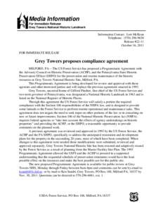 Architecture / Cultural heritage / State Historic Preservation Office / Advisory Council on Historic Preservation / National Historic Preservation Act / Grey Towers National Historic Site / Milford /  Pennsylvania / Designated landmark / Gifford Pinchot / Historic preservation / National Register of Historic Places / Pennsylvania