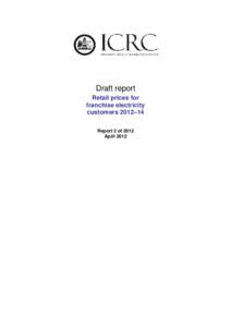 Draft Report - Enlarged Cotter Dam Water Security Project (Report 6 of 2010)