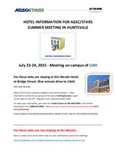 Hotel / Tourism / Hospitality industry / Travel / Westin Hotels / UAH / Westin Washington /  D.C. City Center