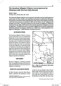 Southern United States / Alligator / American alligator / McCurtain County /  Oklahoma / Little River / Oklahoma / Crocodilia / Washita / Mountain Fork / Geography of Oklahoma / Geography of the United States / Alligatoridae