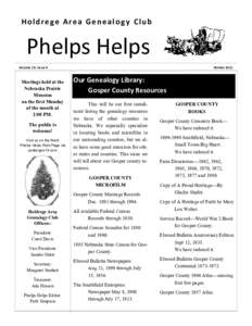 Volume 19, Issue 4  Phelps Helps Page