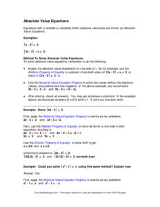 Microsoft Word - Absolute-Value-Equations.doc