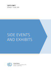 Side Events and Exhibits Brochure