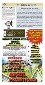 8 · the kickapoo eagle	  casino news Property Updates The Kickapoo Casino Human Resources and Kickapoo