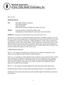 Biology / World Rabies Day / Pet skunk / Wildlife Services / Vaccine / National Association of State Public Health Veterinarians / Post-exposure prophylaxis / Ferret / Vaccination / Health / Medicine / Rabies