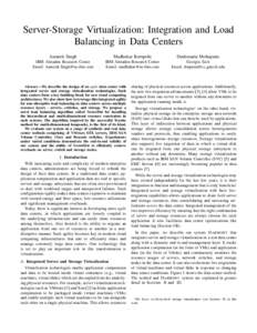 Virtual machines / IBM SAN Volume Controller / Storage virtualization / Scalability / Load balancing / Hyper-V / Virtual Iron / System software / Software / VMware