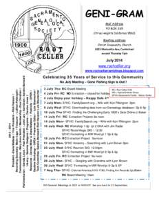 Geography of California / Genealogical societies / Federation of Genealogical Societies / Family history society / Sacramento /  California / Genealogy / Sacramento River / FamilySearch / RootsTech / Sacramento History Museum / Sacramento Valley