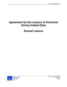 Agreement for the Lease of Ordnance Survey Ireland Data
