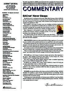 Architecture / Network protocols / BACnet / Communication / Engineering / Technology / American Society of Heating /  Refrigerating and Air-Conditioning Engineers / HVAC / Dedicated outdoor air system / Heating /  ventilating /  and air conditioning / Building automation / Building biology