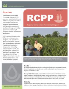 United States Department of Agriculture  Overview The Regional Conservation Partnership Program (RCPP) promotes coordination between