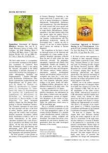 BOOK REVIEWS  Epiphyllous Liverworts of Eastern Himalaya. Monalisa Dey and D. K. Singh. Botanical Survey of India, CGO Complex, 3rd MSO Building, Block F